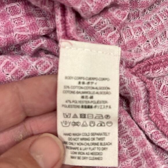 Free People Wildcat Washed Mauve Thermal Long SleeveTop .Size XS - Picture 13 of 14